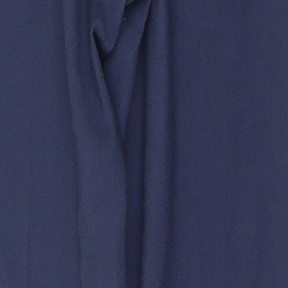 Womens UK Size 8 Sisley Regular Fit Capri Blue Trousers