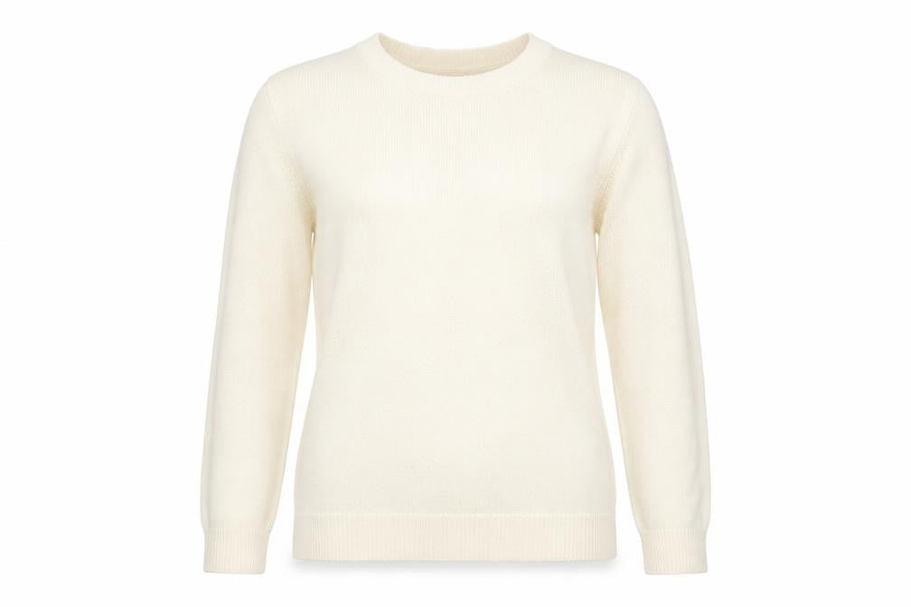 Womens UK Size 10 Marks and Spencer White Pullover Jumper