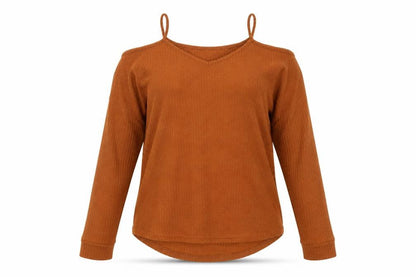 Womens UK Size L SheIn Brown Basic Blouse