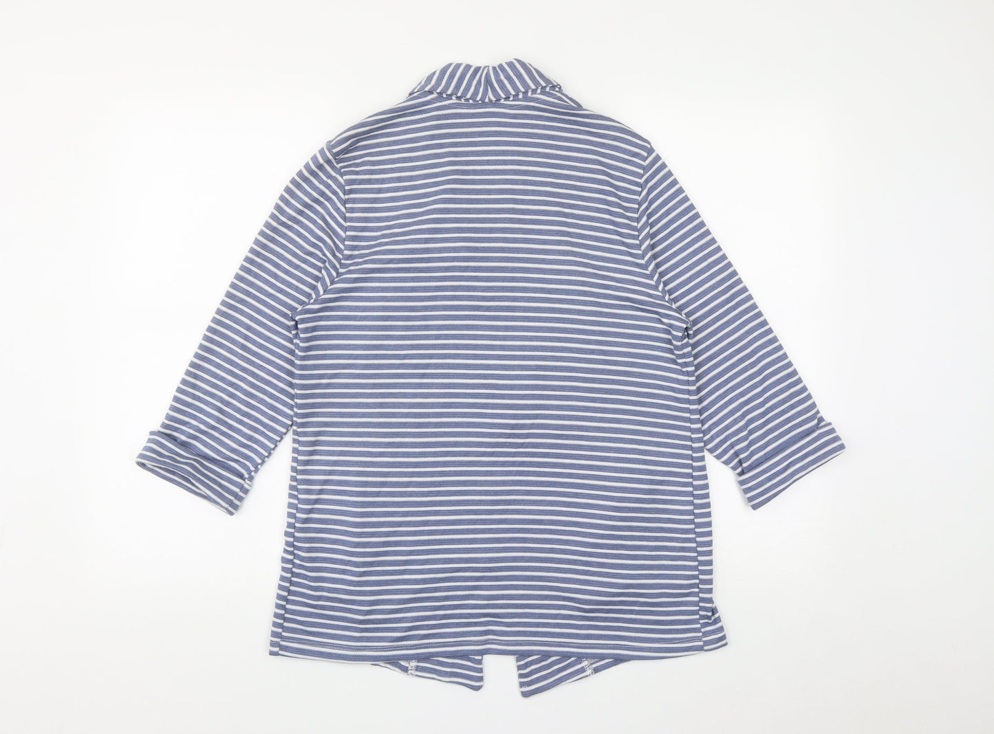 Tu  Womens Blue Striped  Jacket  Size 10