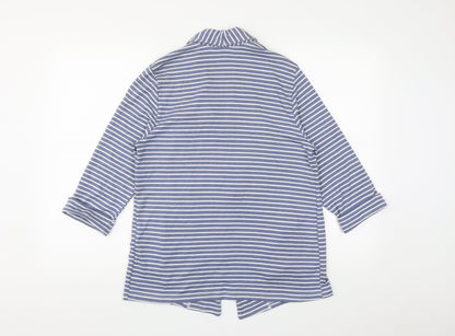 Tu  Womens Blue Striped  Jacket  Size 10