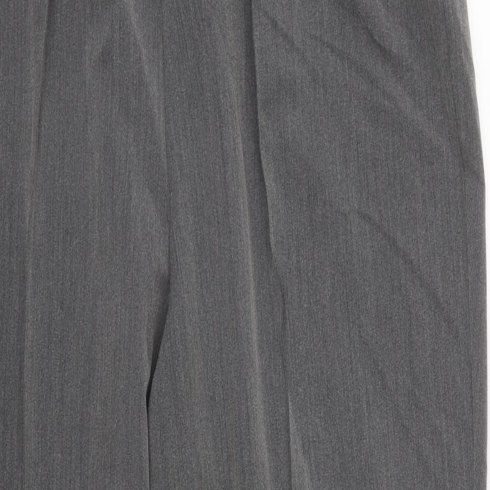 Bonmarché Womens Grey  Polyester Trousers  Size 16 L29 in Regular