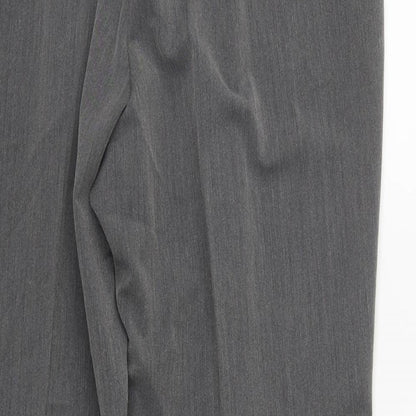 Bonmarché Womens Grey  Polyester Trousers  Size 16 L29 in Regular