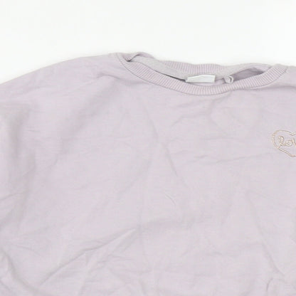 NEXT Girls Purple  Cotton Pullover Sweatshirt Size 10 Years