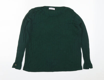Womens UK Size 14 Marks and Spencer Green Pullover Sweatshirt