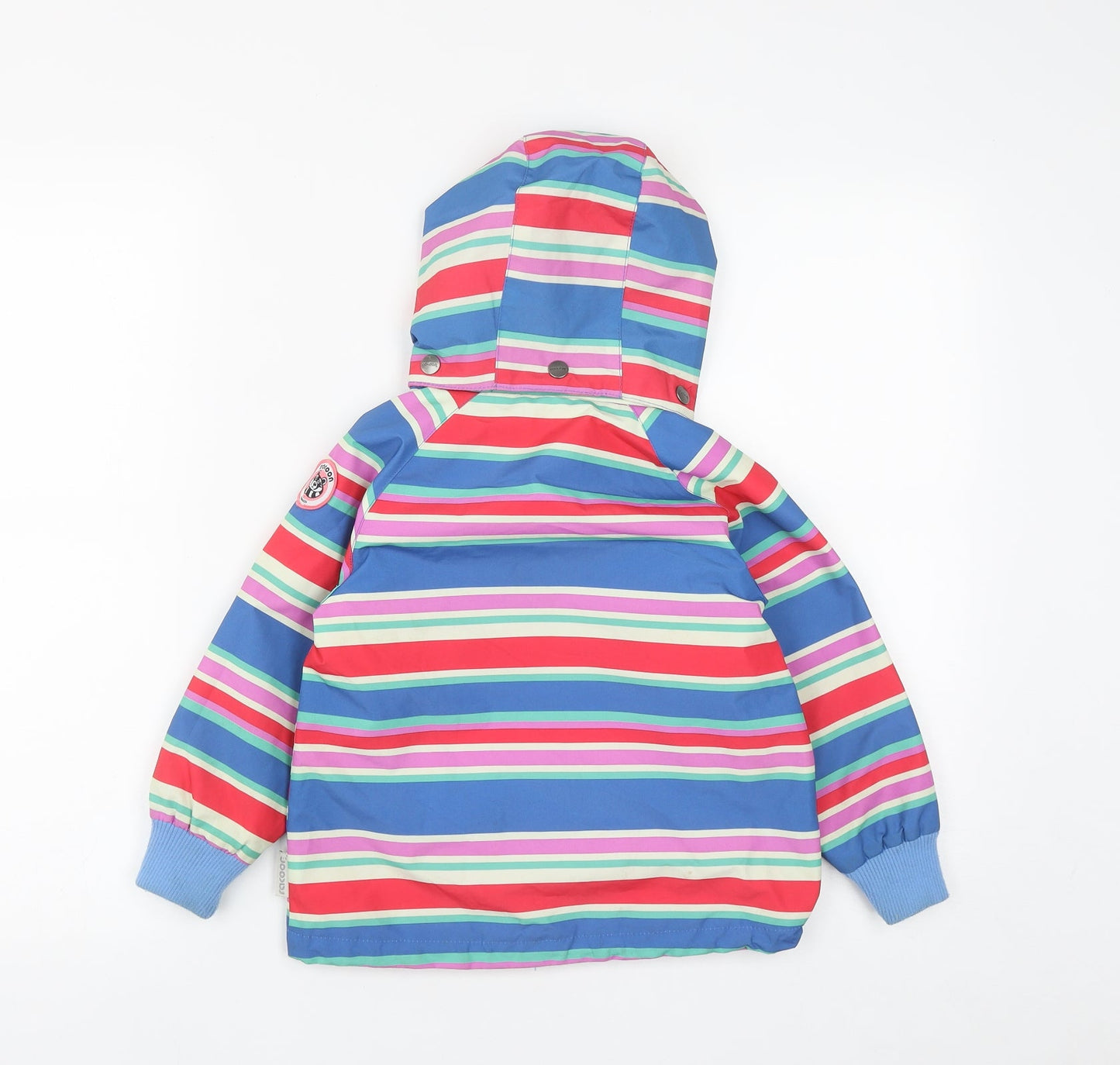 Racoon Girls Multicoloured Striped  Rain Coat Coat Size 3 Years  Zip