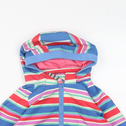 Racoon Girls Multicoloured Striped  Rain Coat Coat Size 3 Years  Zip