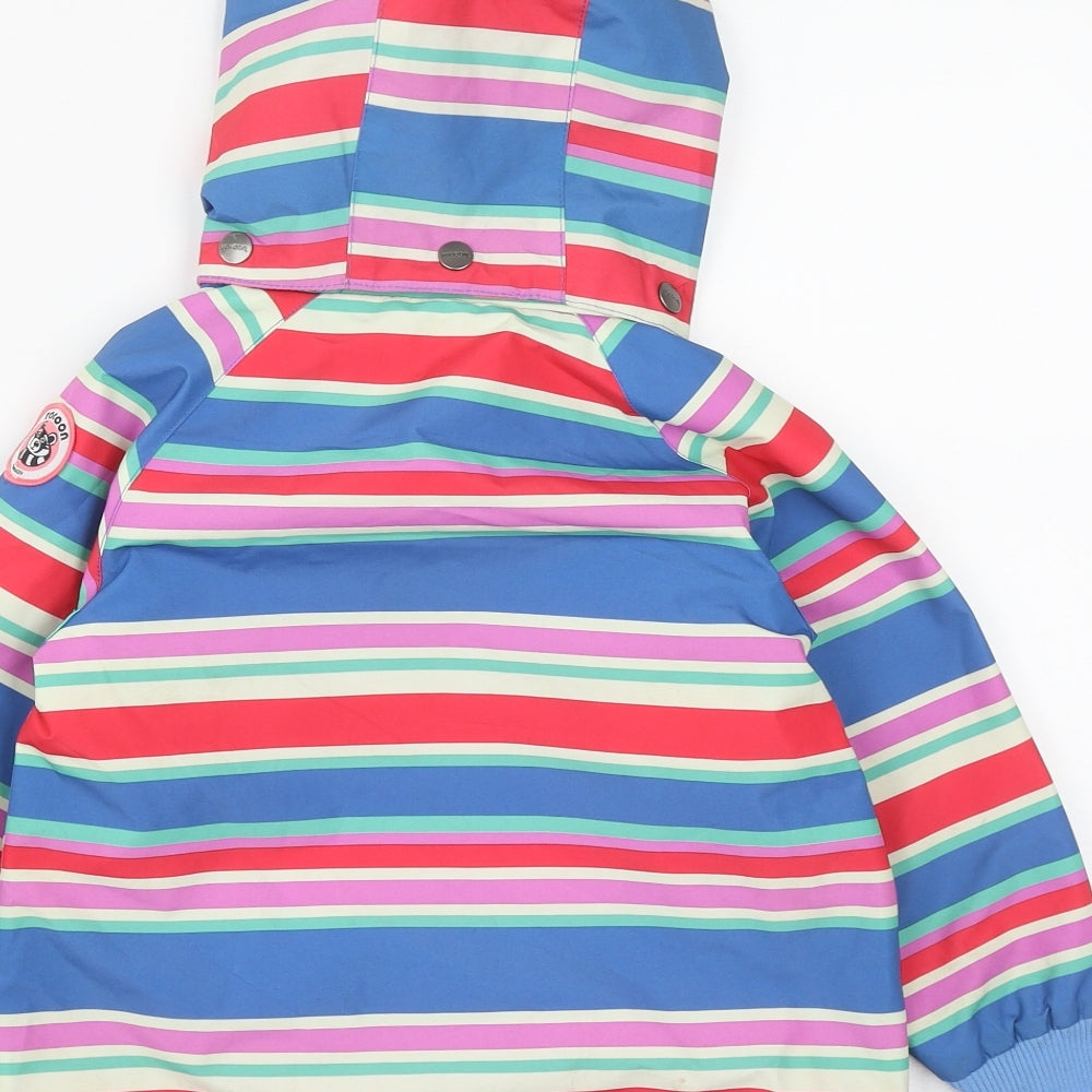 Racoon Girls Multicoloured Striped  Rain Coat Coat Size 3 Years  Zip