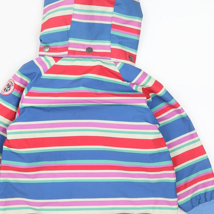 Racoon Girls Multicoloured Striped  Rain Coat Coat Size 3 Years  Zip