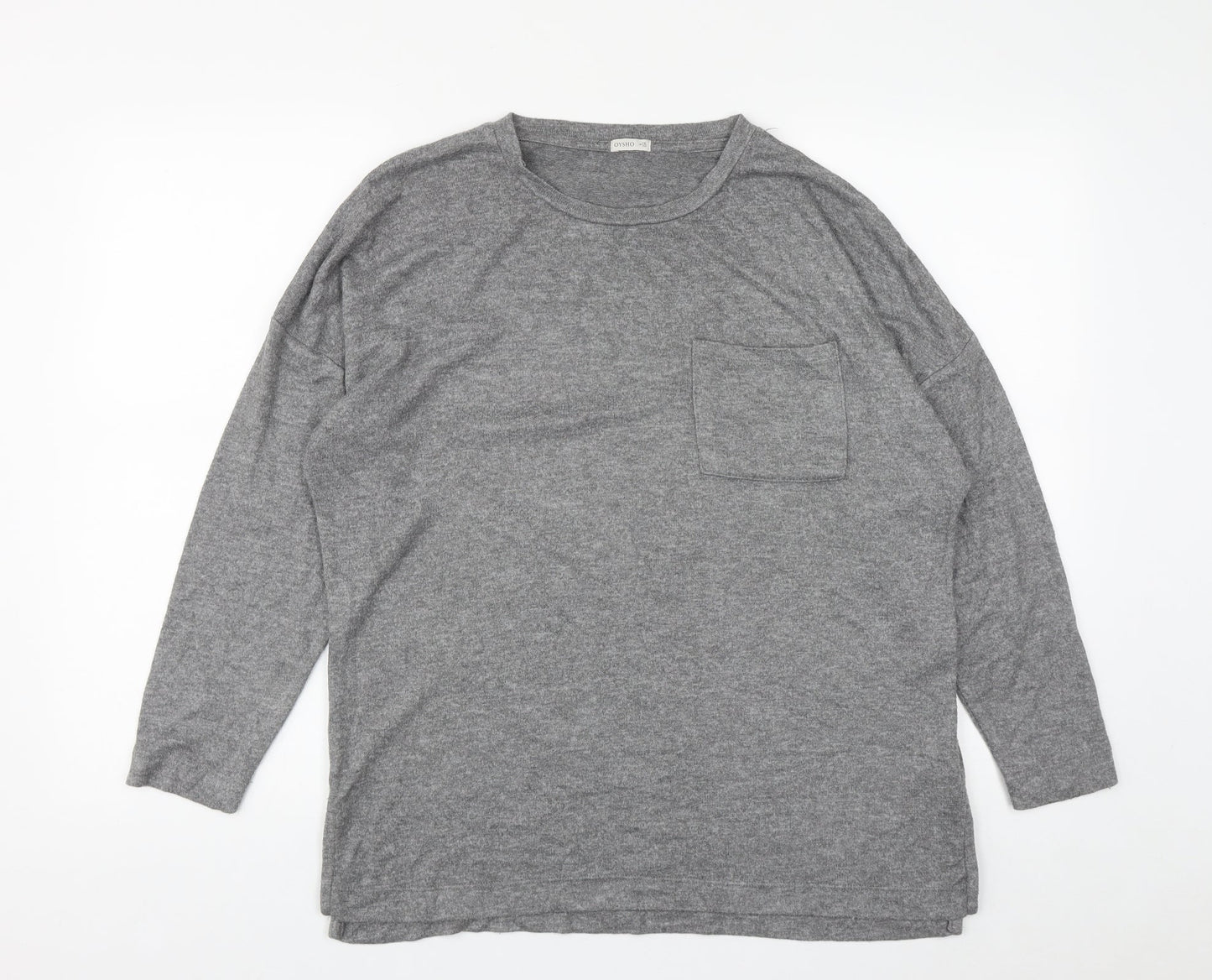 Womens UK Size S Oysho Grey Pullover Jumper