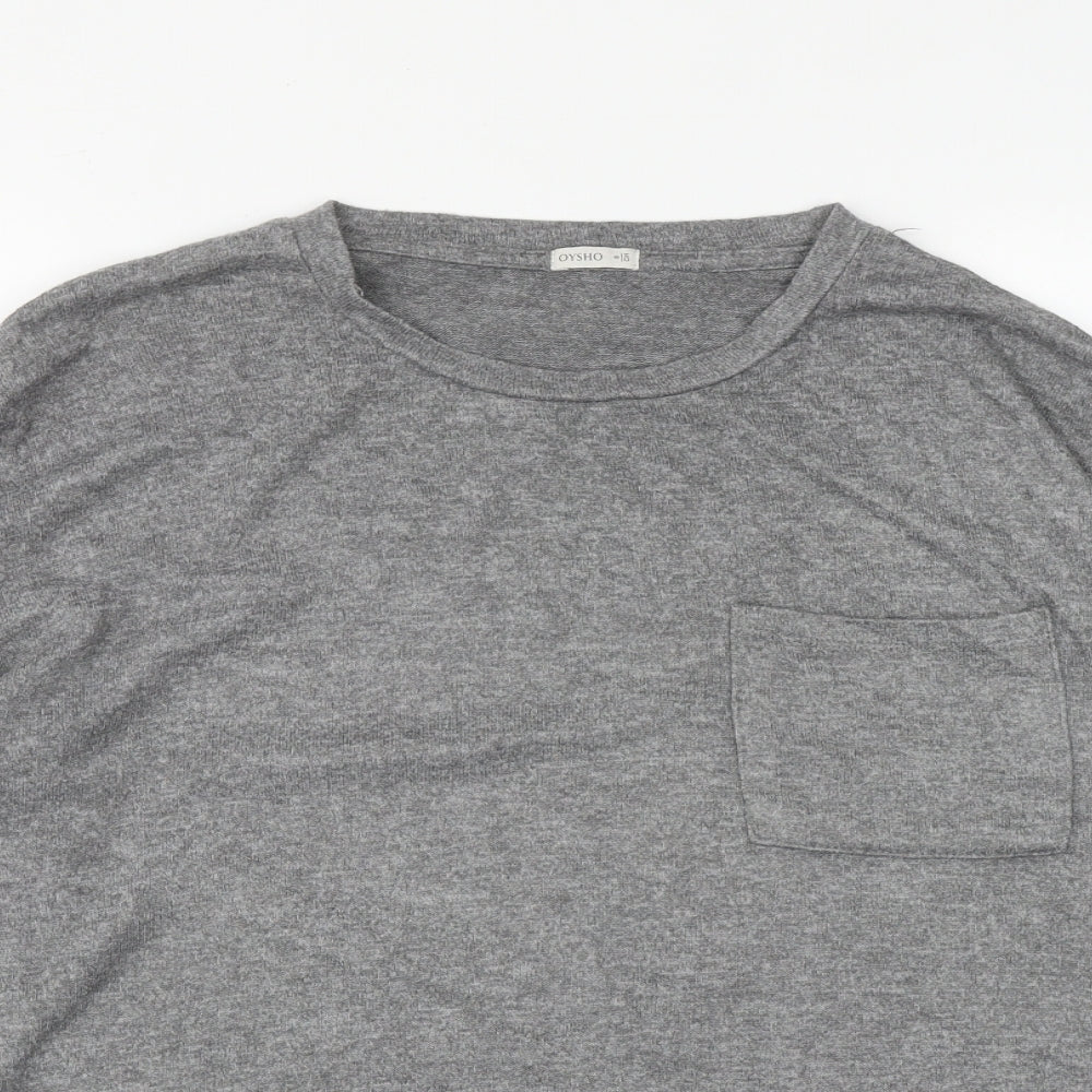 Womens UK Size S Oysho Grey Pullover Jumper