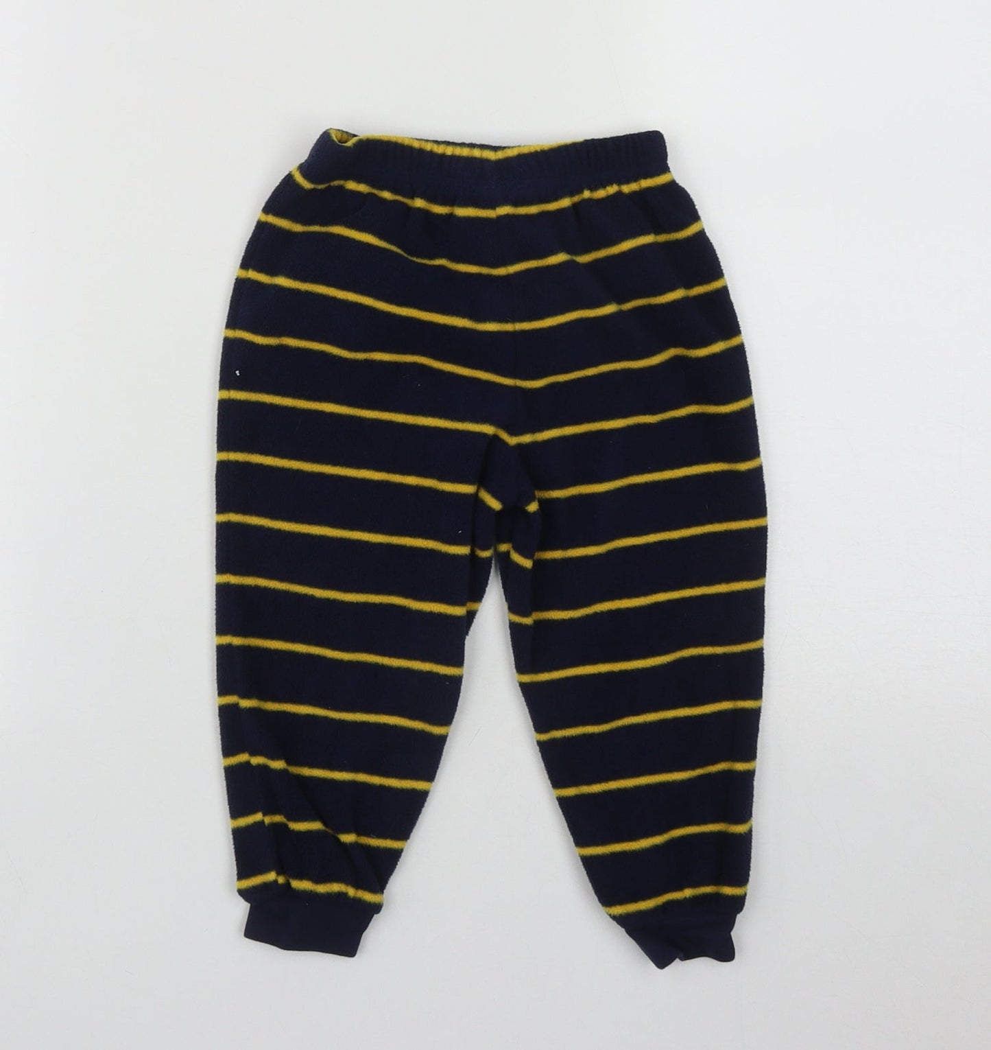 George Boys Blue Striped Polyester  Pyjama Pants Size 2-3 Years