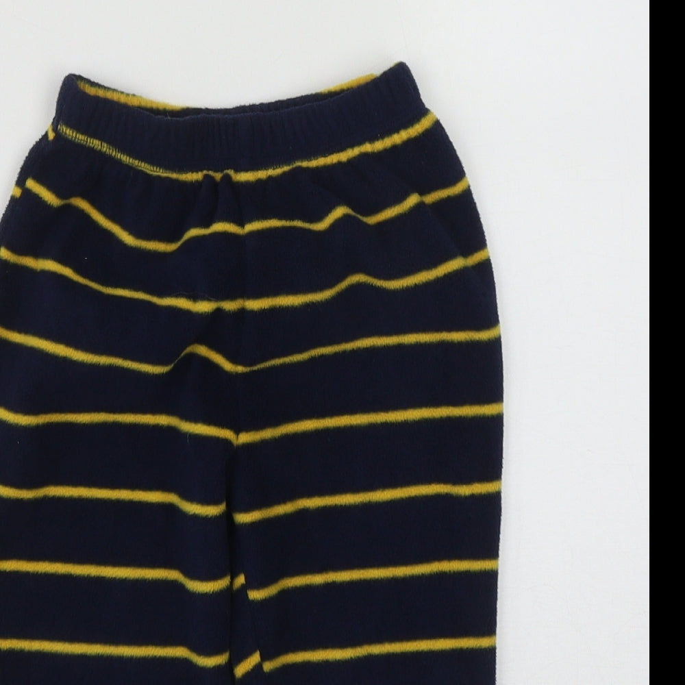 George Boys Blue Striped Polyester  Pyjama Pants Size 2-3 Years