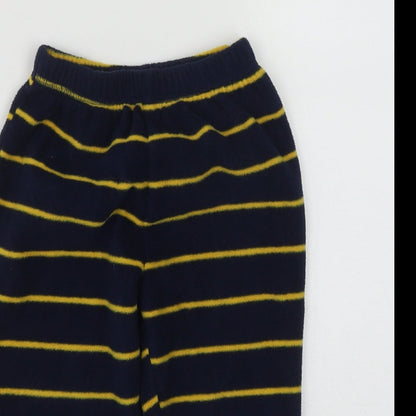 George Boys Blue Striped Polyester  Pyjama Pants Size 2-3 Years
