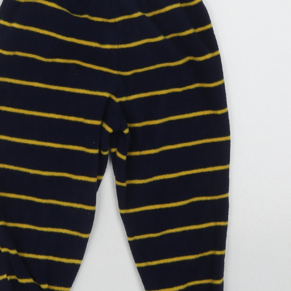 George Boys Blue Striped Polyester  Pyjama Pants Size 2-3 Years