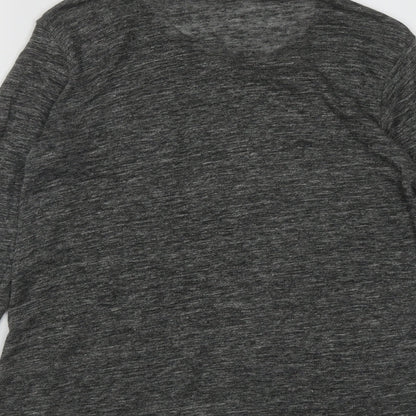 Zanzara Womens Grey Round Neck  Polyester Pullover Jumper Size M