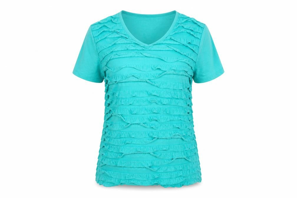 Womens UK Size M Damart Green Basic T-Shirt