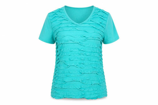 Womens UK Size M Damart Green Basic T-Shirt