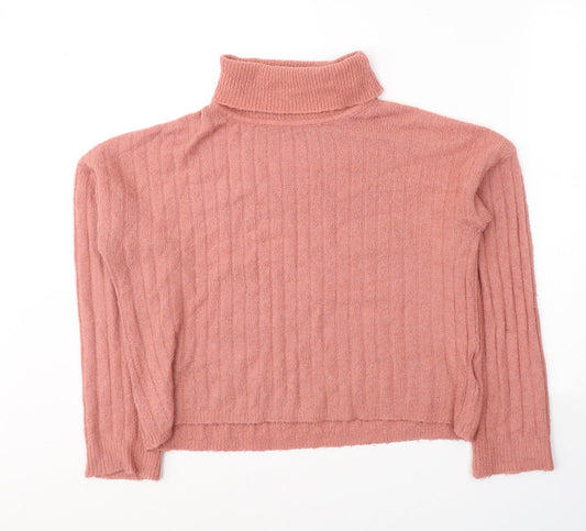 Womens UK Size S Brave Soul Pink Pullover Jumper