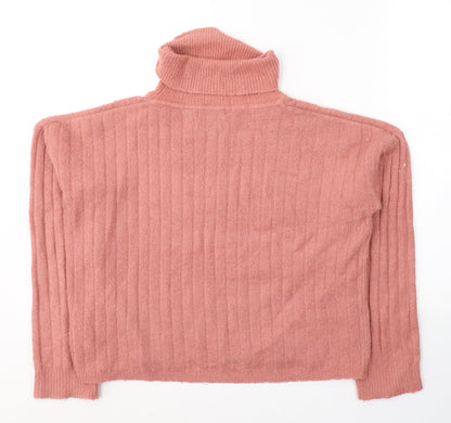 Womens UK Size S Brave Soul Pink Pullover Jumper