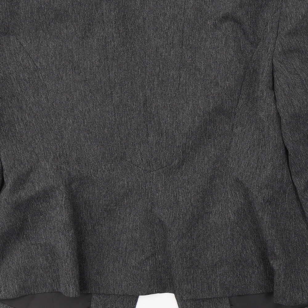 Atmosphere Womens Grey  Polyester Jacket Blazer Size 12