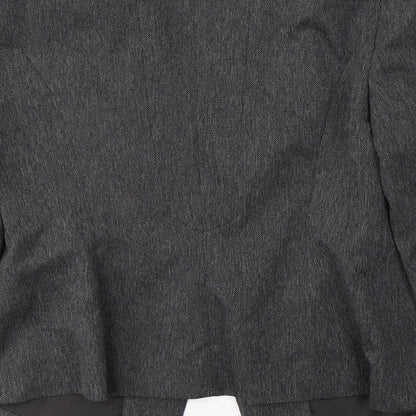 Atmosphere Womens Grey  Polyester Jacket Blazer Size 12
