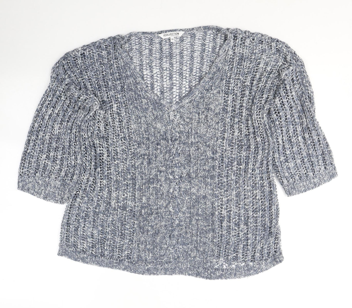 Womens UK Size 18 Debenhams Blue Pullover Jumper