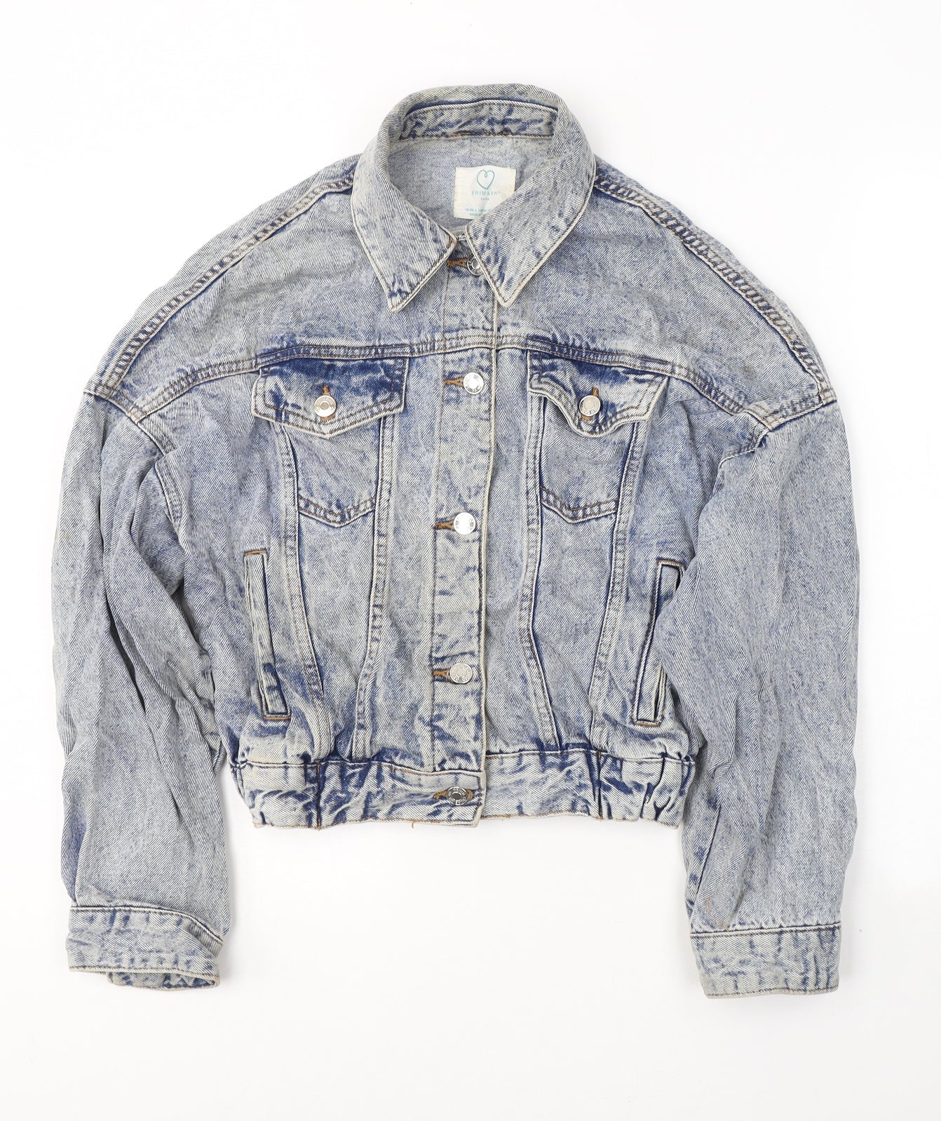 Primark Womens Blue   Jacket  Size 6  Button