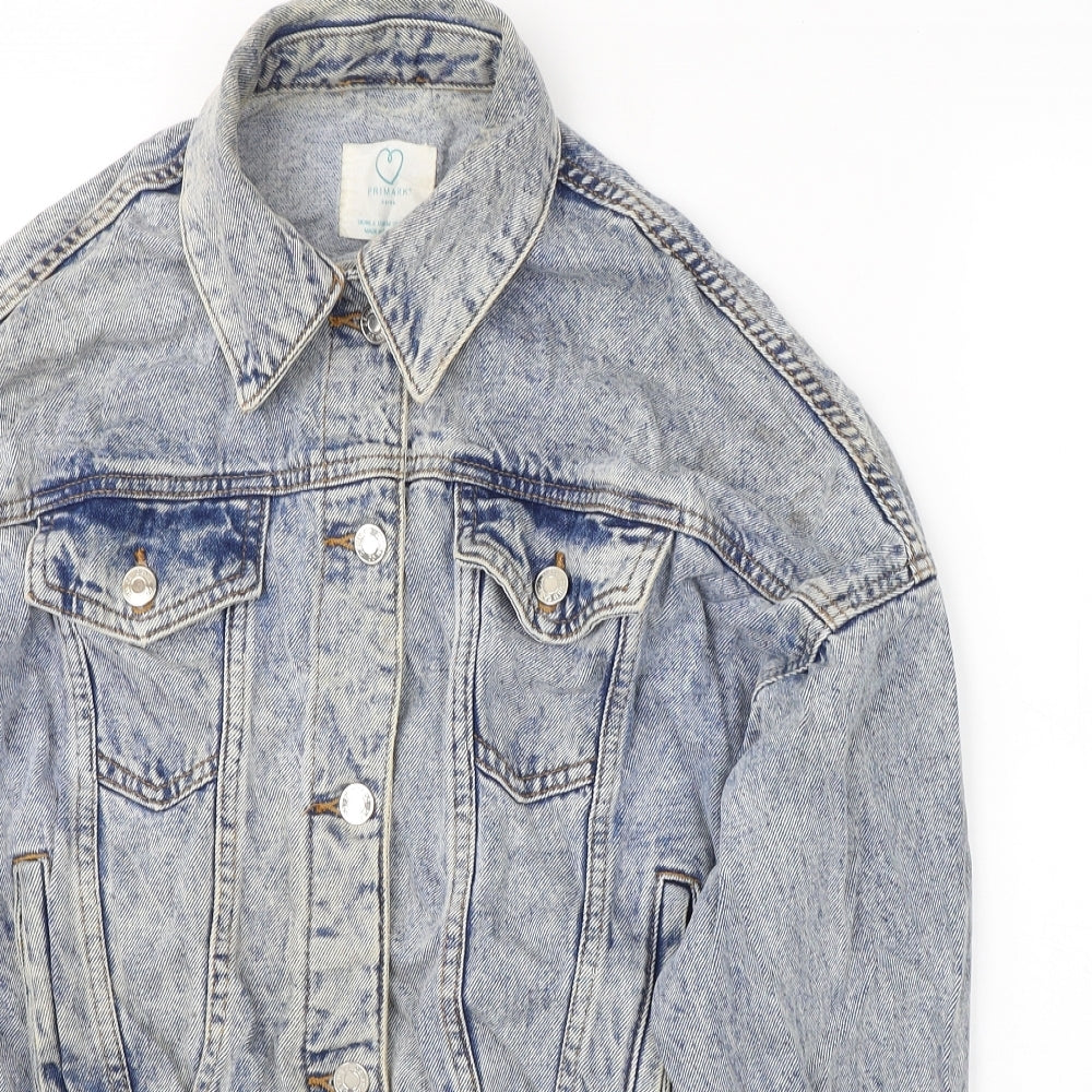 Primark Womens Blue   Jacket  Size 6  Button