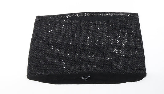 Womens UK Size 18 New Look Black Cropped Blouse
