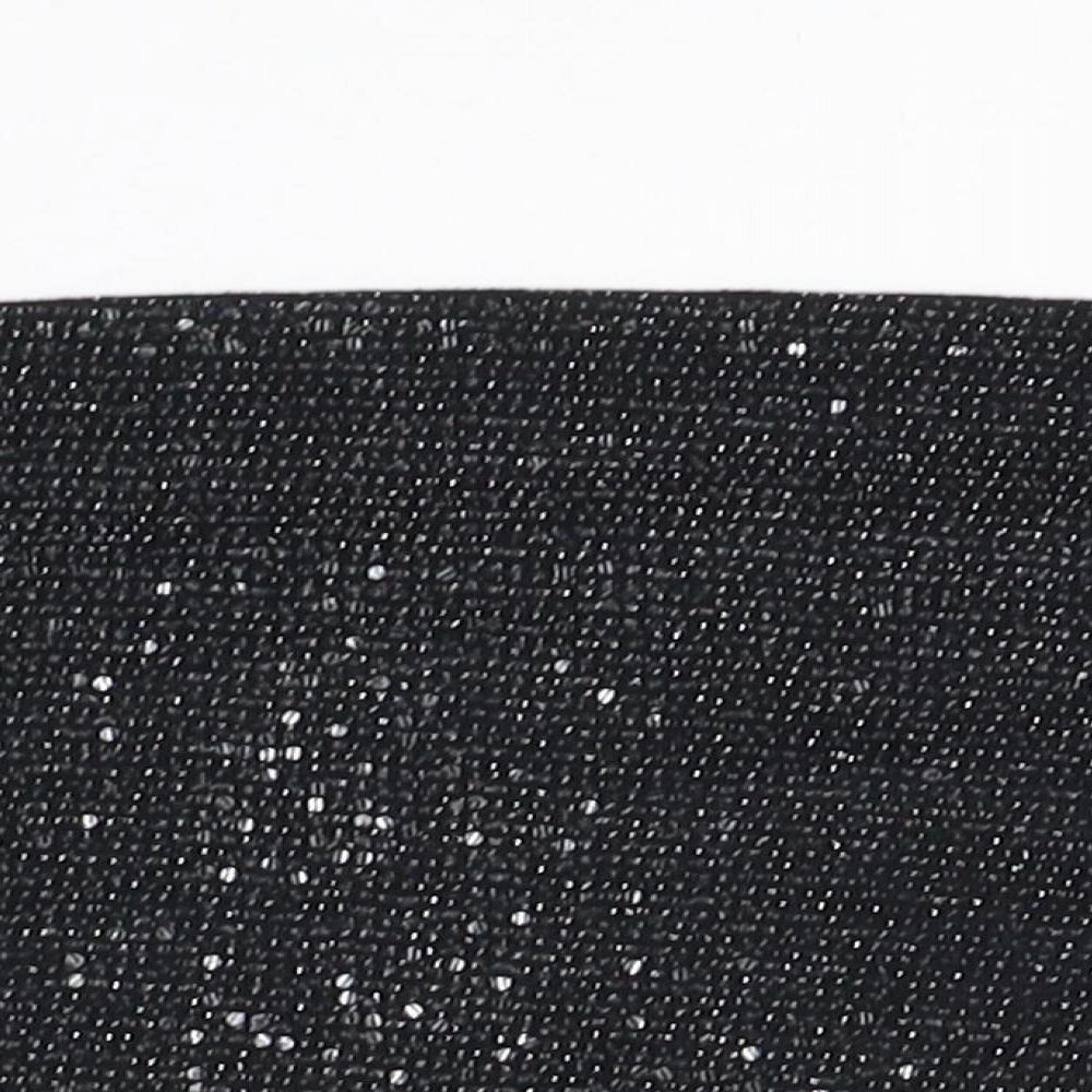 Womens UK Size 18 New Look Black Cropped Blouse