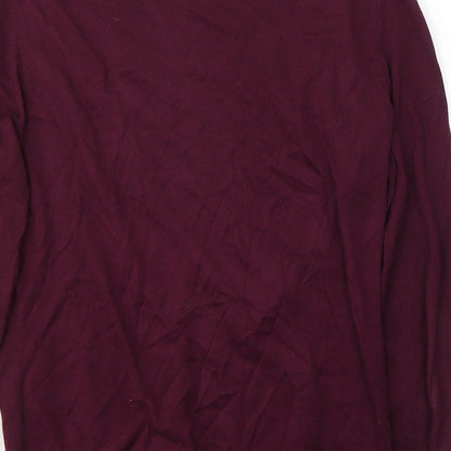 Womens UK Size M H&M Red Cardigan Jumper
