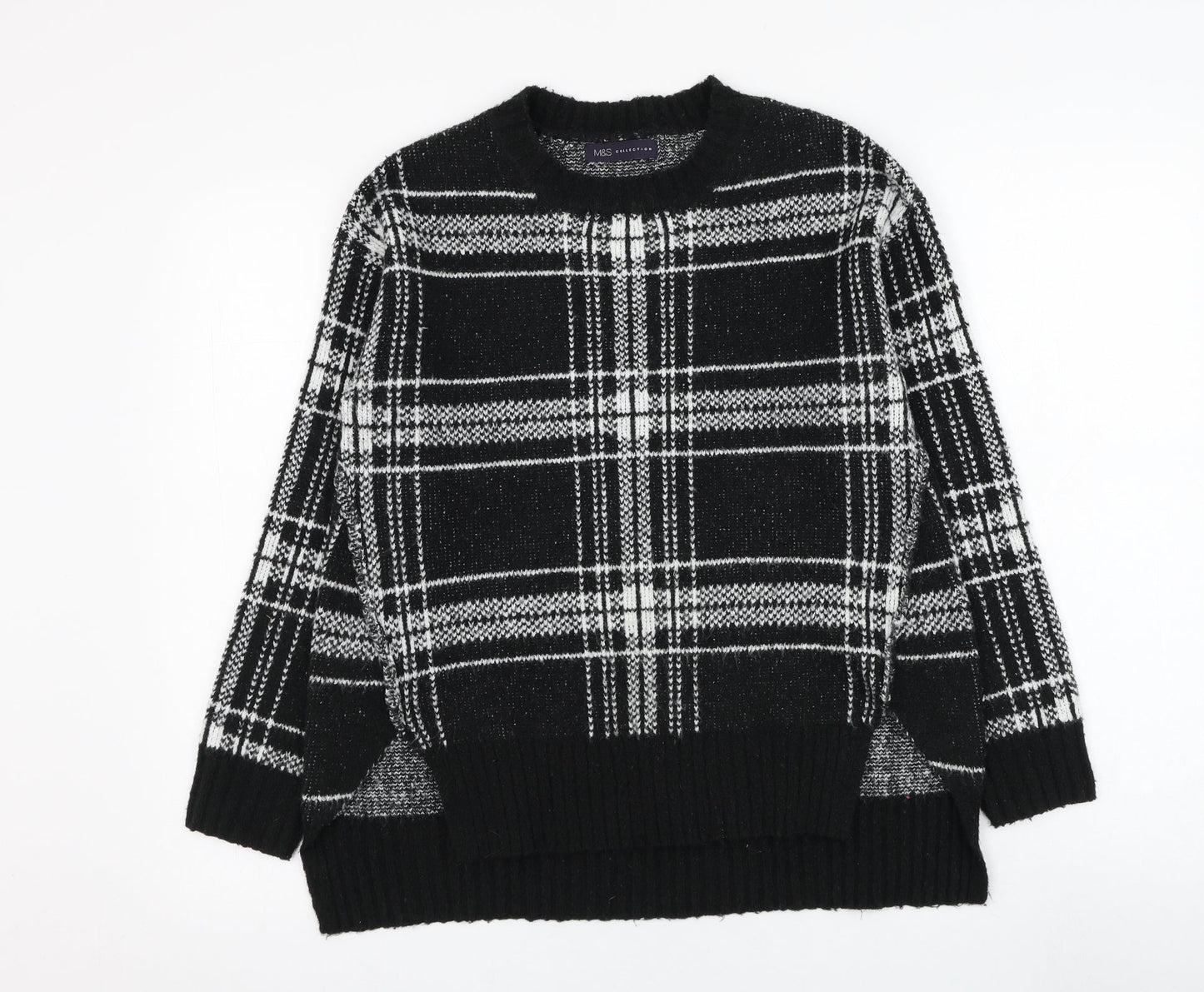 Womens UK Size S Marks and Spencer Black Pullover Jumper