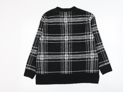 Womens UK Size S Marks and Spencer Black Pullover Jumper