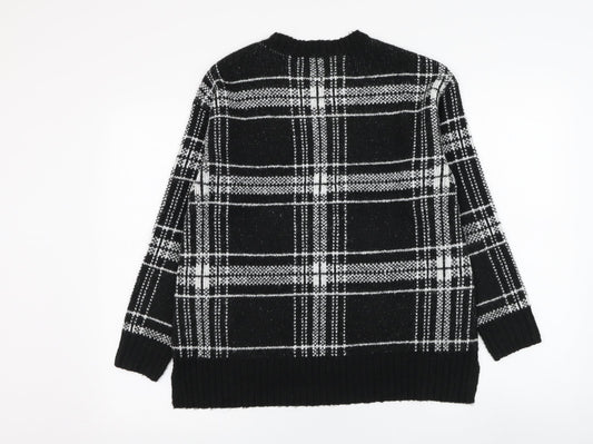 Womens UK Size S Marks and Spencer Black Pullover Jumper