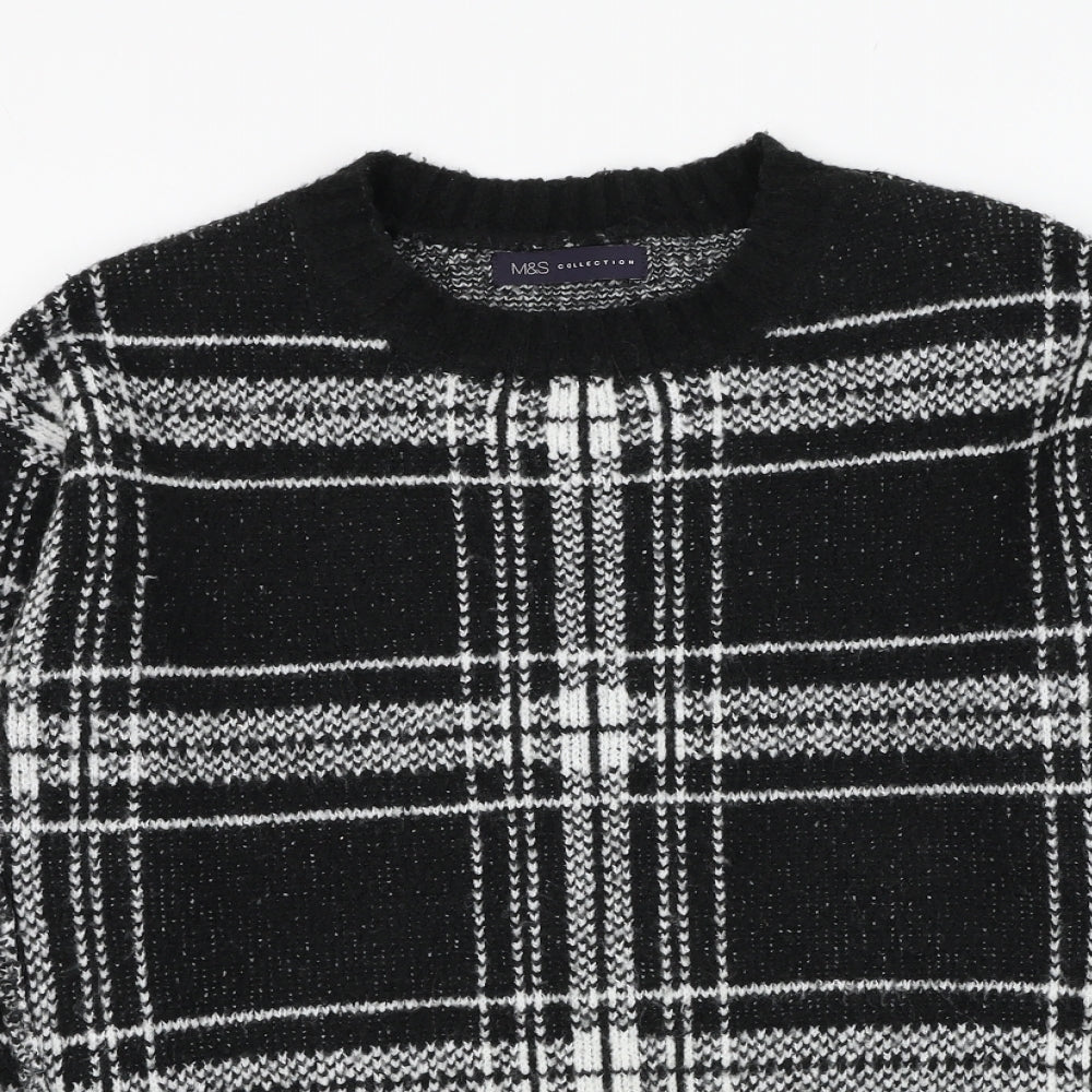Womens UK Size S Marks and Spencer Black Pullover Jumper