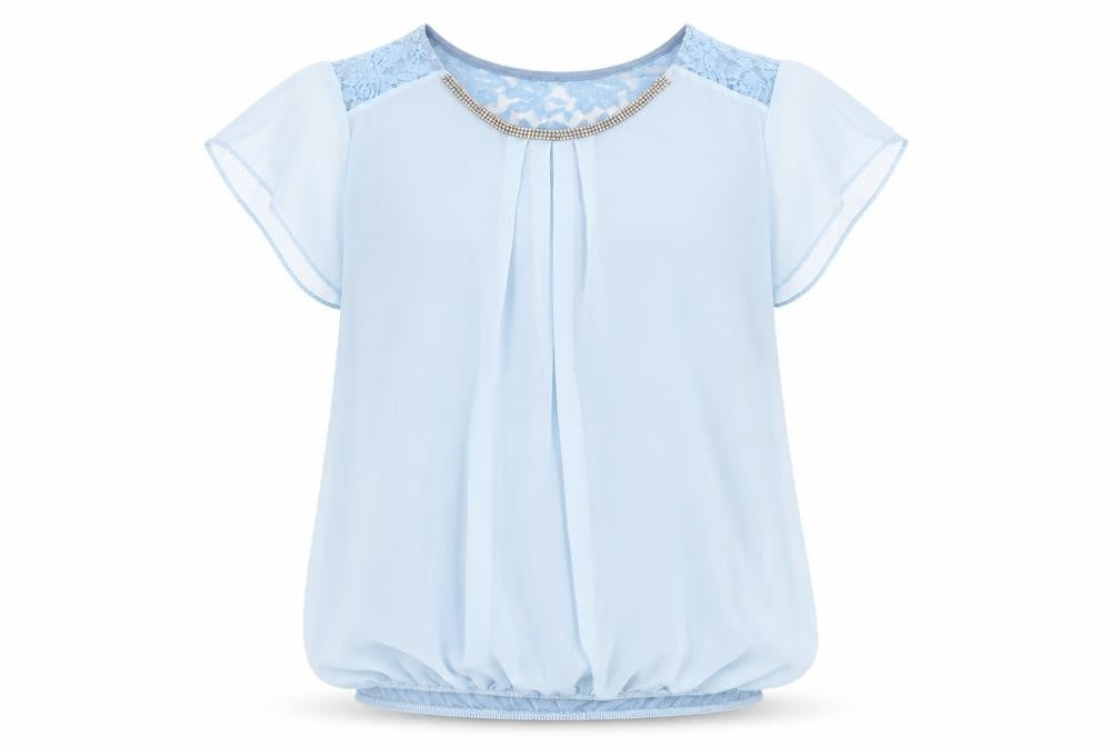 Womens UK Size M Preworn Blue Basic Blouse