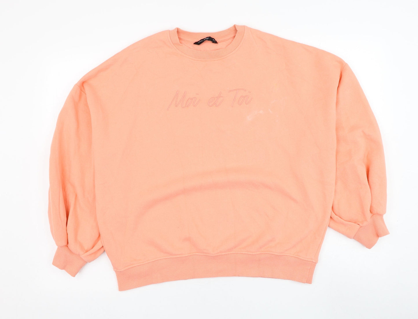 F&F Womens Pink  Cotton Pullover Sweatshirt Size 8  Pullover - Moi et Toi