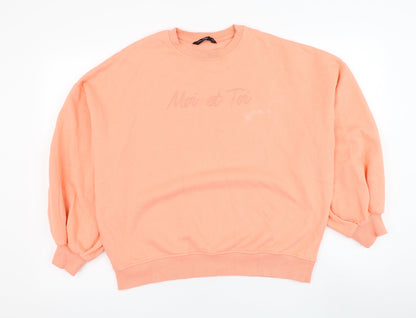 F&F Womens Pink  Cotton Pullover Sweatshirt Size 8  Pullover - Moi et Toi