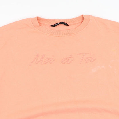 F&F Womens Pink  Cotton Pullover Sweatshirt Size 8  Pullover - Moi et Toi