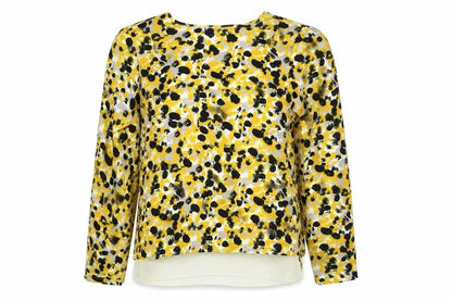 Womens UK Size 4 H&M Yellow Basic Blouse