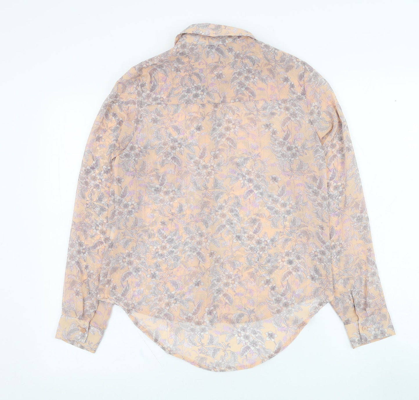 Womens UK Size 8 New Look Pink Basic Button-Up