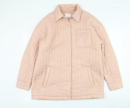 Primark Womens Pink   Puffer Jacket Coat Size 10  Zip