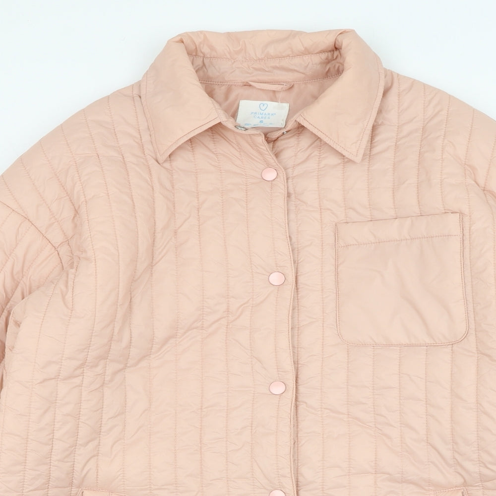 Primark Womens Pink   Puffer Jacket Coat Size 10  Zip