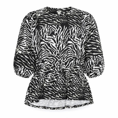 Womens UK Size 8 River Island Black Basic Blouse