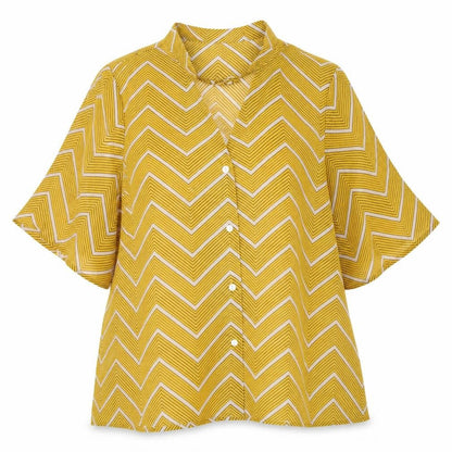 Womens UK Size 6 Boohoo Yellow Basic Blouse