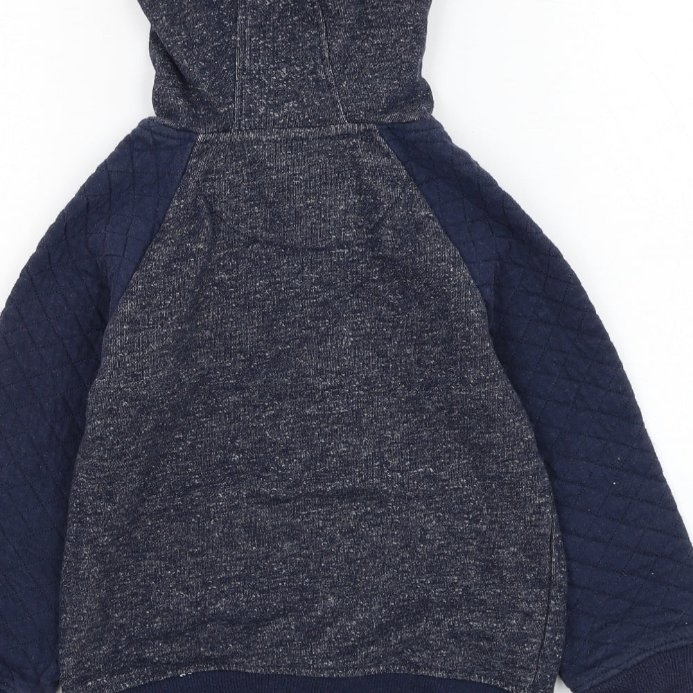 Primark Boys Blue  Polyester Full Zip Hoodie Size 6-7 Years  Zip