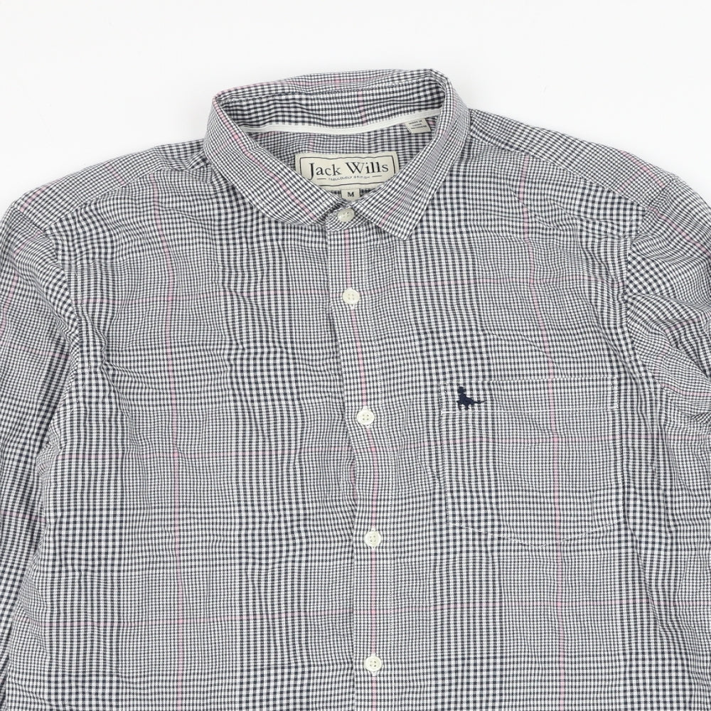 Mens UK Size M Jack Wills Blue  Button-Up Long Sleeve Casual Shirt