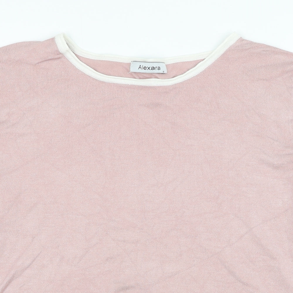 Womens UK Size M Alexara Pink Pullover Jumper