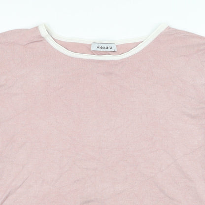 Womens UK Size M Alexara Pink Pullover Jumper